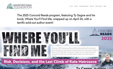 concordlibraryfoundation.org screenshot