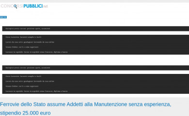 concorsipubblici.net screenshot