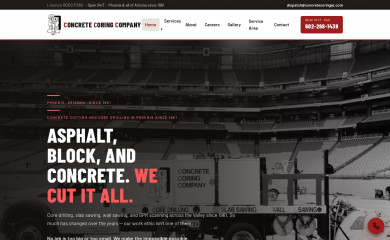 concretecoringaz.com screenshot