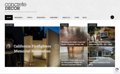 concretedecor.net screenshot