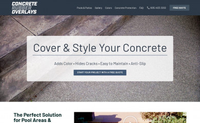 concreterubberoverlays.com screenshot