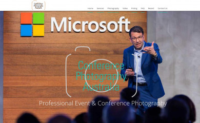 conferencephotographer.com.au screenshot