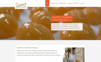 confiteriaalmarza.com screenshot