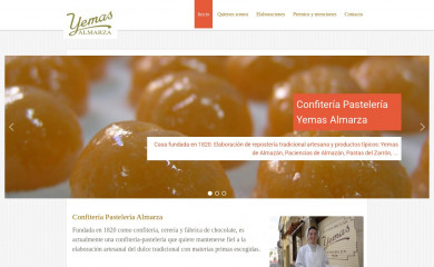 confiteriaalmarza.com screenshot