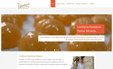 confiteriaalmarza.com screenshot