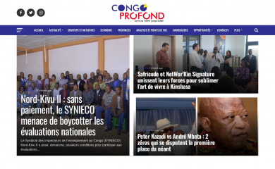 congoprofond.net screenshot