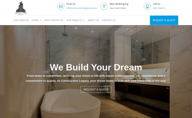 constructionlegacy.com.au screenshot