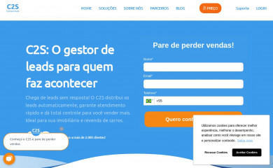 contact2sale.com screenshot
