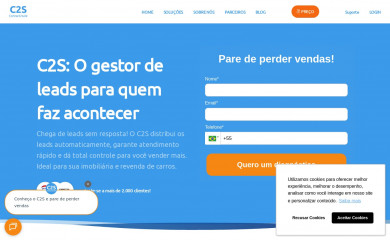 contact2sale.com screenshot