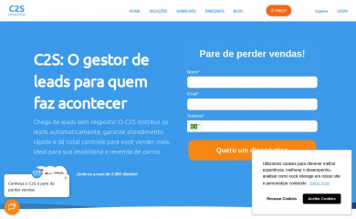 contact2sale.com screenshot