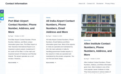 http://contactinformation.in screenshot