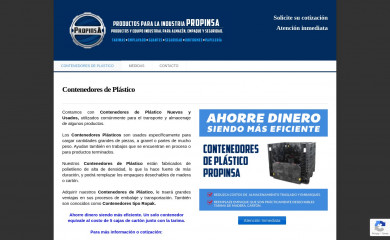 contenedordeplastico.com.mx screenshot