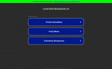 contentburger.io screenshot