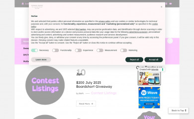contest-corner.com screenshot