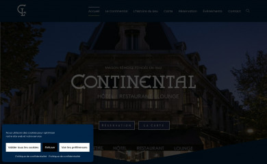 continental-restaurant.fr screenshot