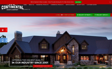 continentaldoorco.com screenshot