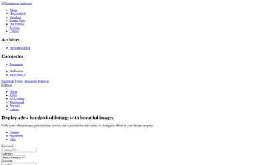 continentalrealestate.com.au screenshot