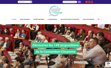 conventioncitoyennepourleclimat.fr screenshot