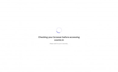 cosmic.in screenshot