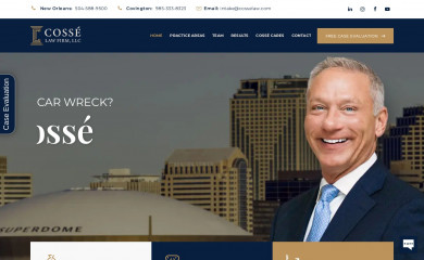 cosselawfirm.com screenshot