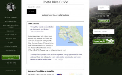 costa-rica-guide.com screenshot