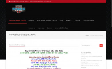 copaceticdefensetraining.com screenshot