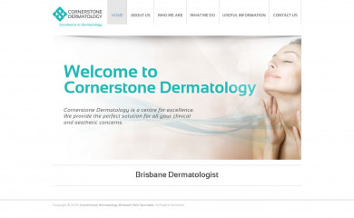 cornerstonederm.com.au screenshot