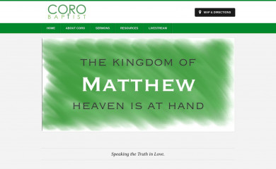 corobaptist.org.au screenshot