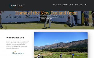 coronetgolftours.co.nz screenshot