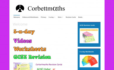 corbettmaths.com screenshot