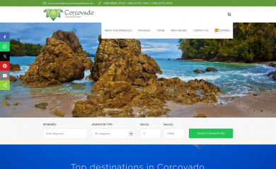 corcovadoexpeditions.net screenshot