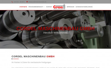 cordel-maschinenbau.de screenshot