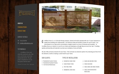 cordillerafence.com screenshot