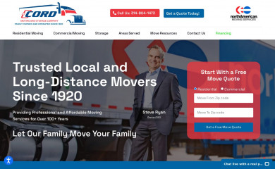 cordmoving.com screenshot
