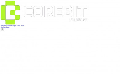 corebitinfosoft.com screenshot
