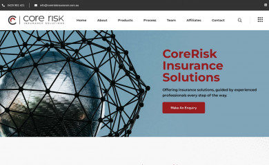 coreriskinsurance.com.au screenshot