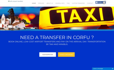 corfutransfers.info screenshot