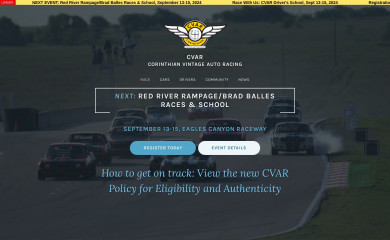 corinthianvintageautoracing.com screenshot