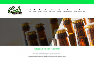 corkliquor.com screenshot
