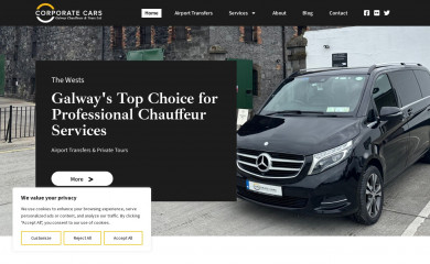 corporatecarsgalway.ie screenshot