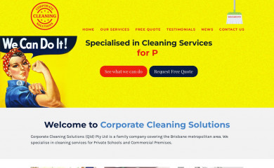 corporatecleaningsolutions.com.au screenshot
