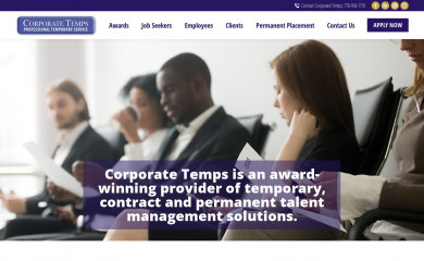 corporatetemps.com screenshot