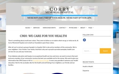corryhospital.org screenshot