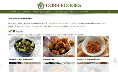corriecooks.com screenshot