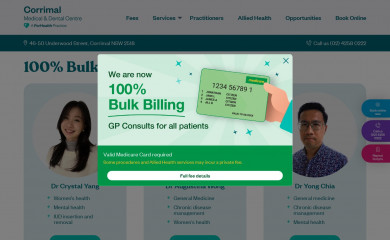 corrimalmedicalcentre.com.au screenshot