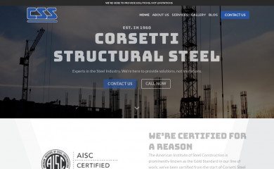 corsettisteel.com screenshot
