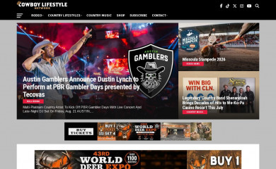 cowboylifestyle.com screenshot