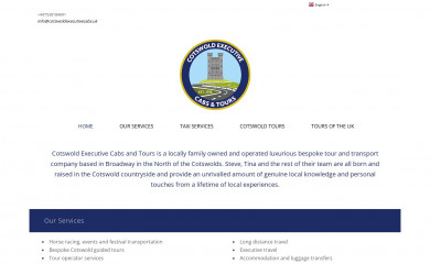cotswoldexecutivecabs.uk screenshot