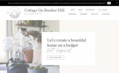 cottageonbunkerhill.com screenshot