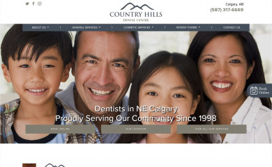 countryhillsdental.com screenshot